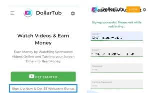 Dollartub sign up 