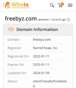 When was freebyz.com launched?