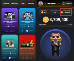 Hamster Kombat cards to boost profit per hour faster 