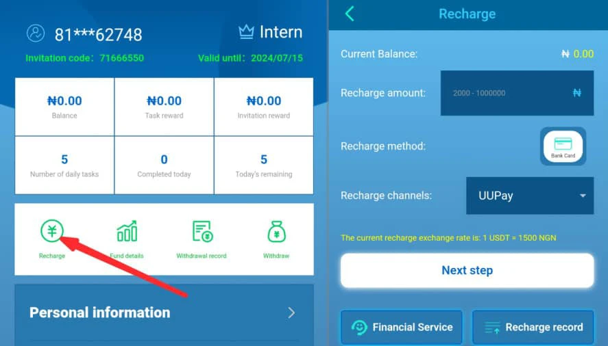 How to deposit on omnicomjob 