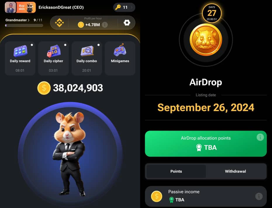 How to position for hamster airdrop 