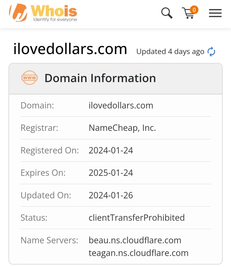 When was ilovedollars launched?