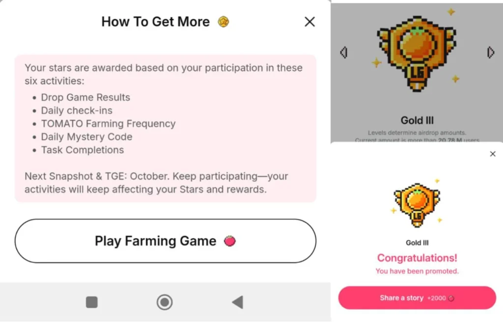 How to earn stars on Tomarket 