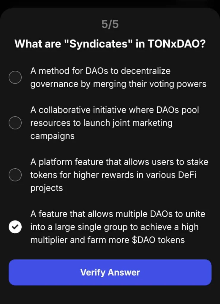 What are Syndicates in TONxDAO?