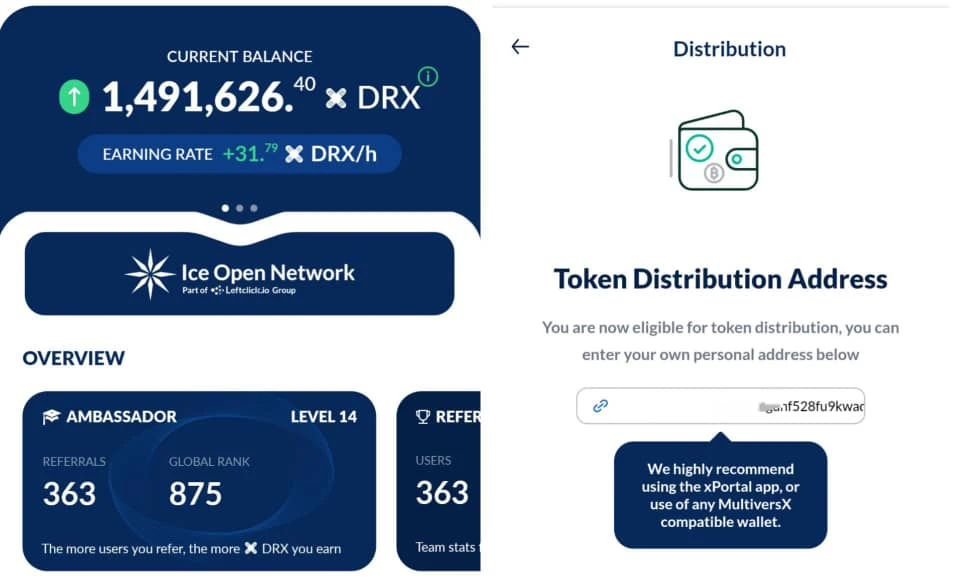 How to connect wallet address to DoctorX Mining App 