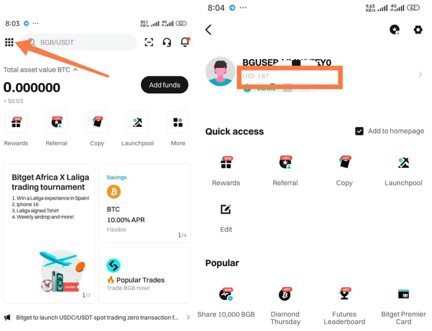 How to get your Bitget UID