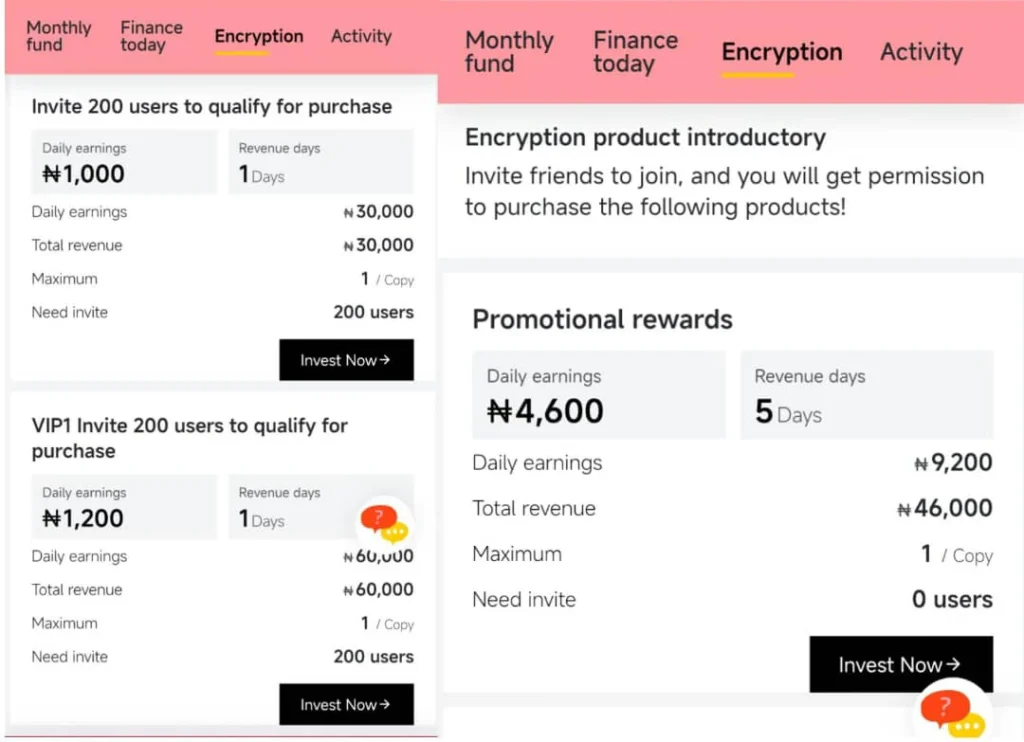 Encryption investment plans 