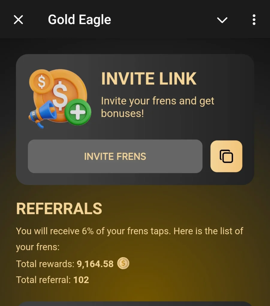 Gold Eagle referral program 