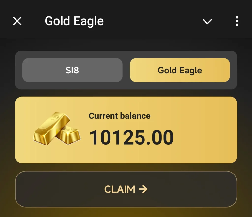 Gold eagle wallet 